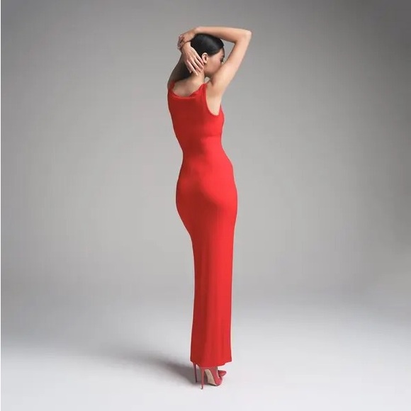 soft lounge lace tank dress cherry skimd - Picture 2 of 7